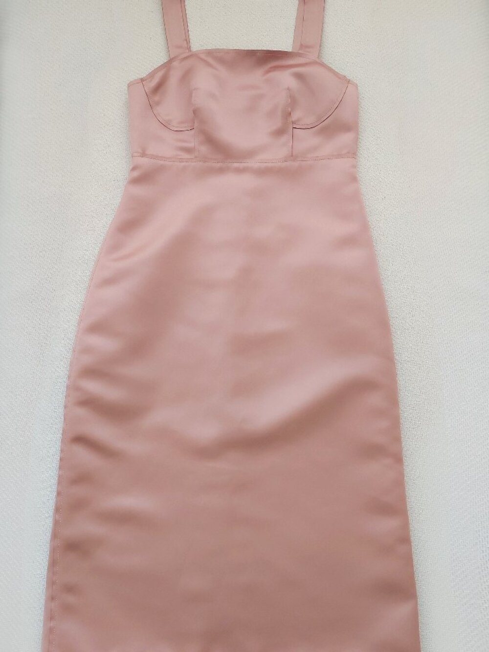 Dusty Rose Satin Dress